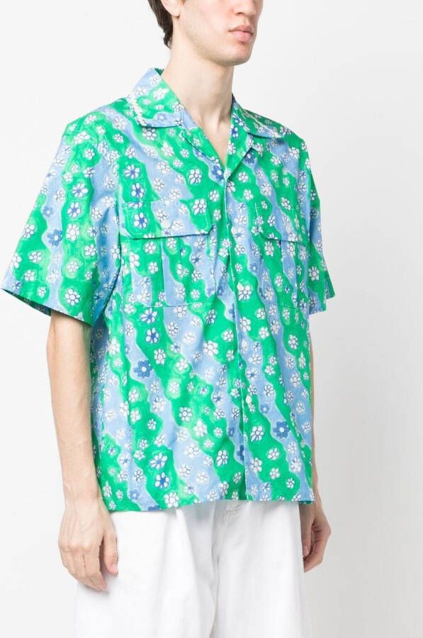 Marni Overhemd met bloemenprint Groen