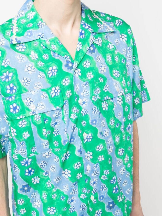 Marni Overhemd met bloemenprint Groen