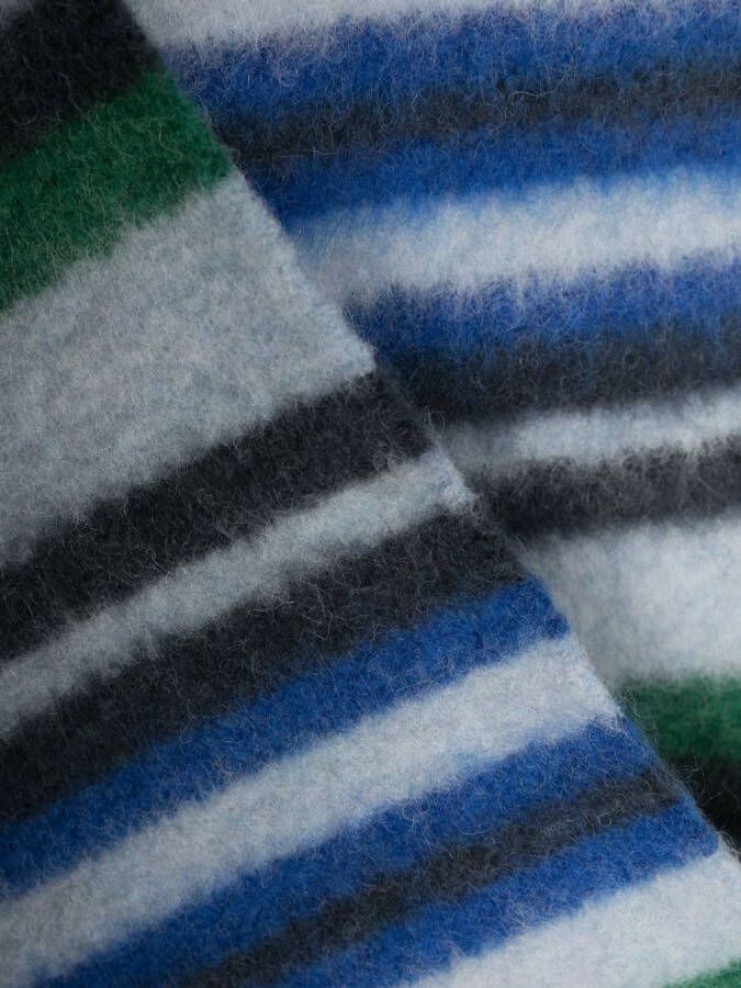 Marni Sjaal met colourblocking Blauw