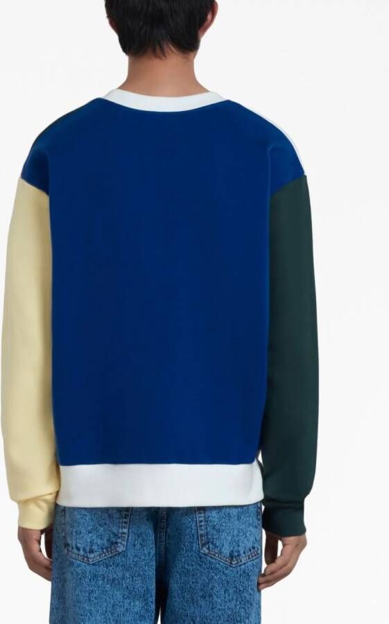 Marni Sweater met colourblocking Wit