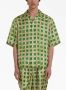 Marni Geruite zijden blouse Groen - Thumbnail 2