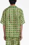 Marni Geruite zijden blouse Groen - Thumbnail 3