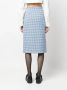 Marni Geruite midi-rok Blauw - Thumbnail 4