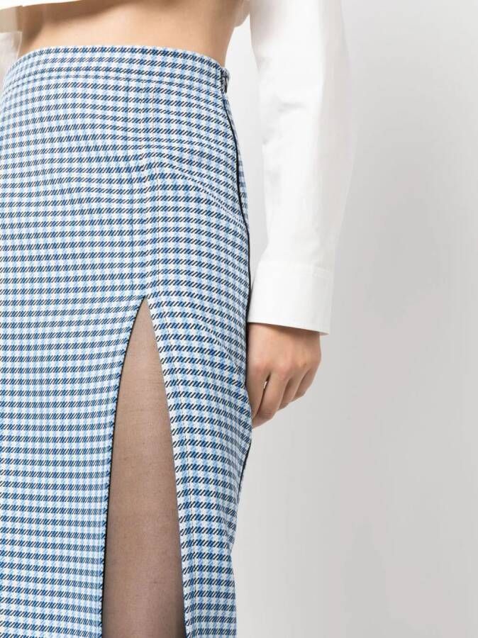 Marni Geruite rok Blauw