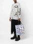 Marni Geruite shopper Blauw - Thumbnail 2