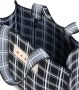 Marni Geruite shopper met logo-applicatie Zwart - Thumbnail 5
