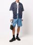 Marni Geruite shorts Blauw - Thumbnail 2