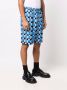 Marni Geruite shorts Blauw - Thumbnail 3