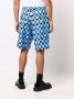 Marni Geruite shorts Blauw - Thumbnail 4