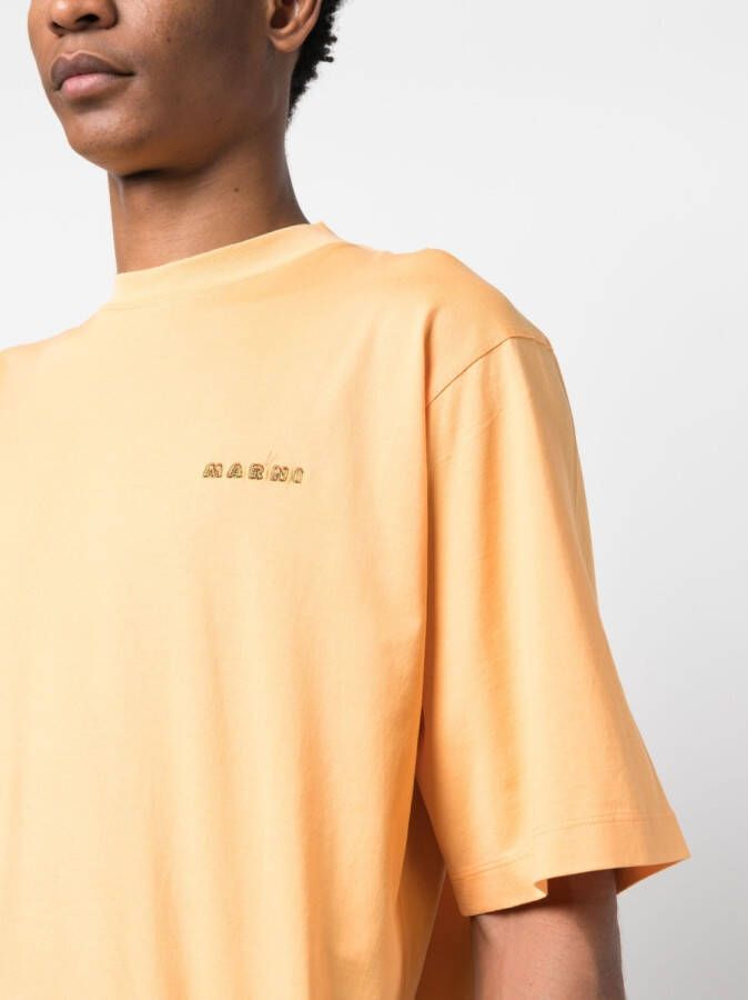 Marni T-shirt met grafische print Oranje