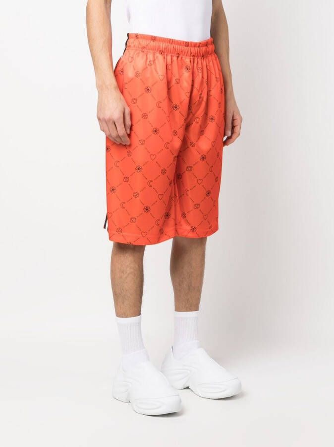 Marni Shorts met logoprint Oranje