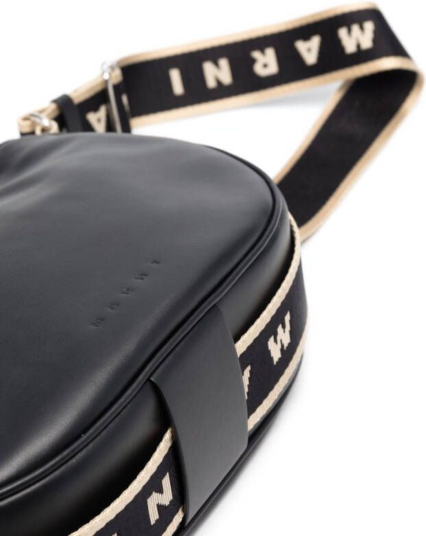 Marni Hobo tas met logoband Zwart