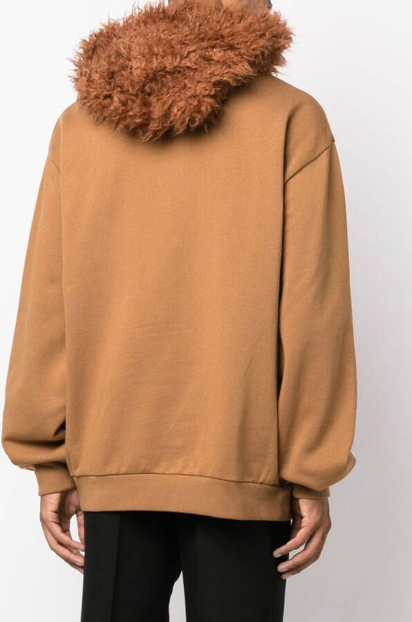 Marni Hoodie met geborduurd logo Bruin