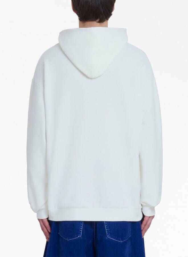 Marni Hoodie met logoprint Wit