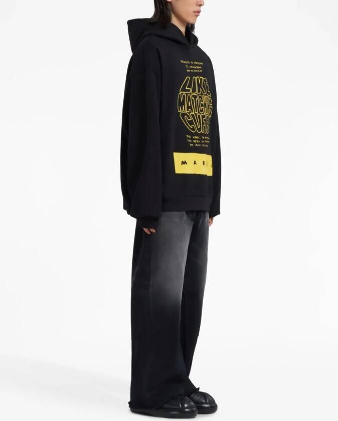 Marni Hoodie met tekst Zwart