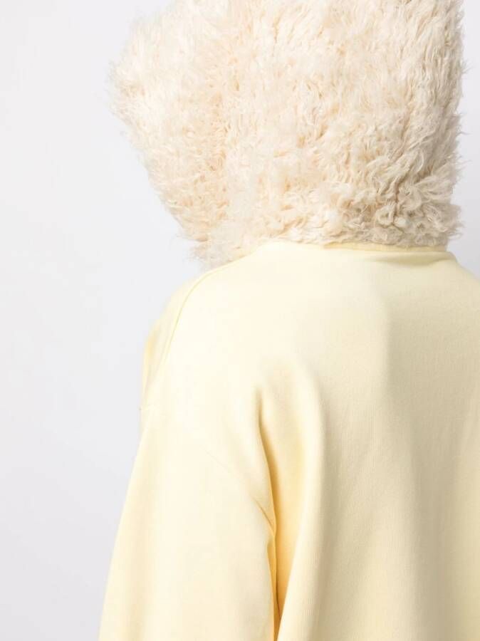 Marni Hoodie van imitatiebont Geel