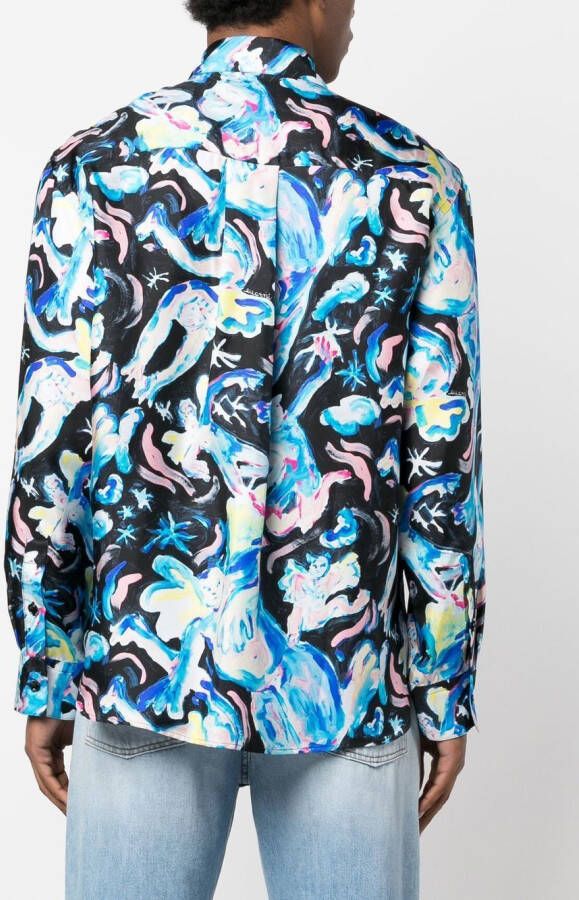 Marni Overhemd met print Zwart