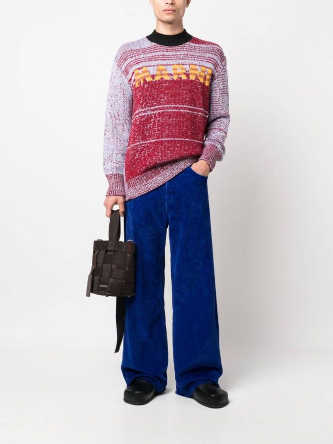 Marni Intarsia trui Blauw