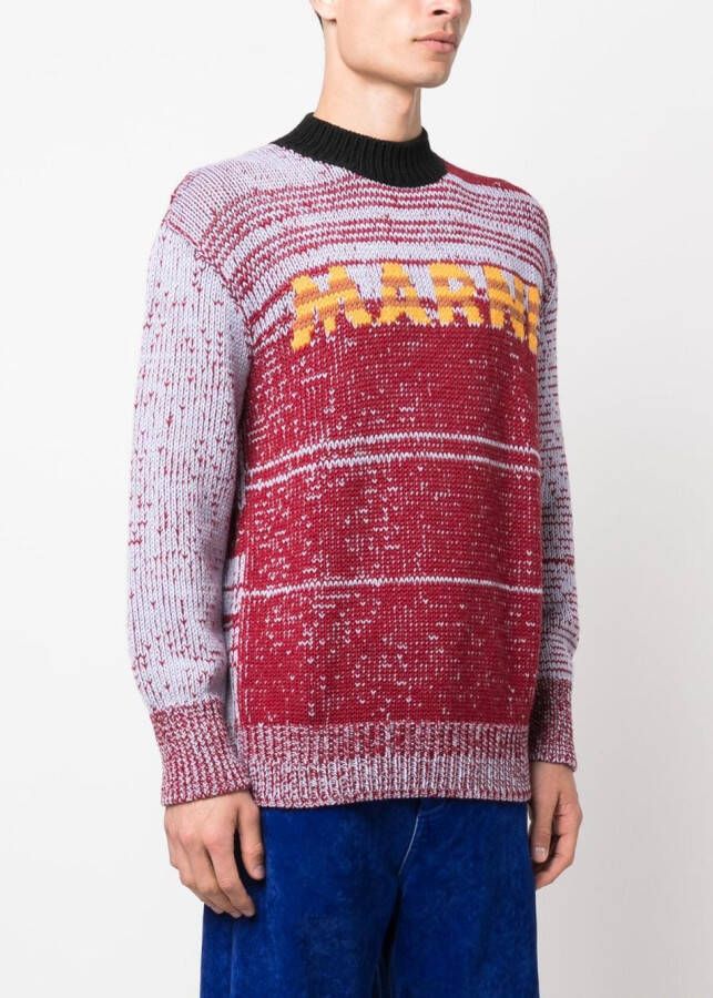 Marni Intarsia trui Blauw
