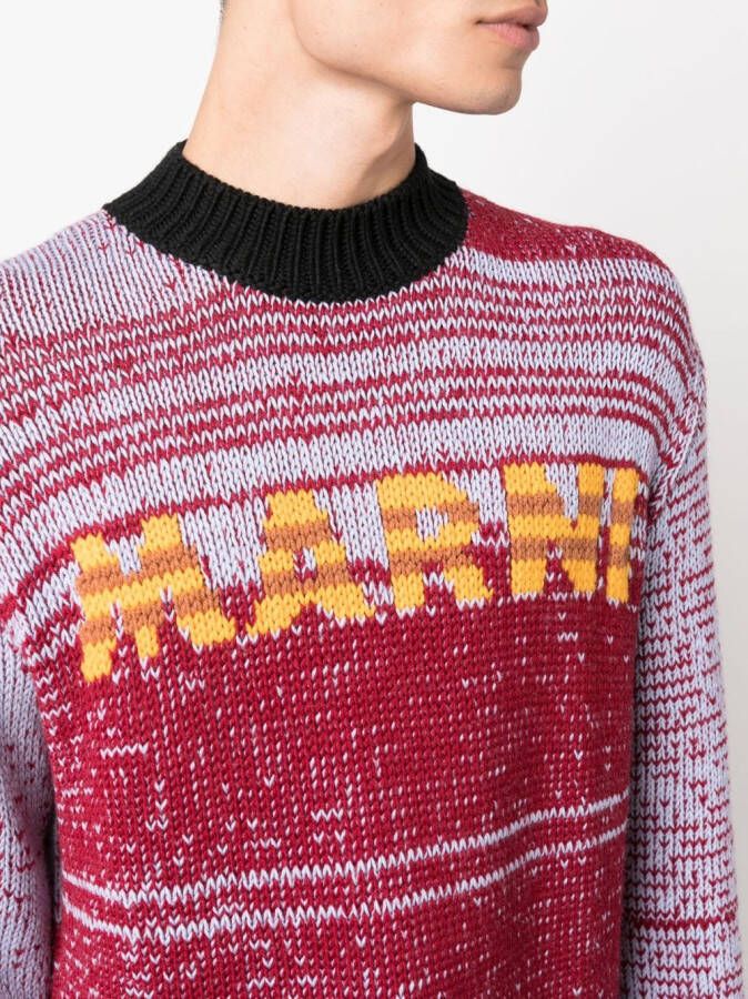 Marni Intarsia trui Blauw