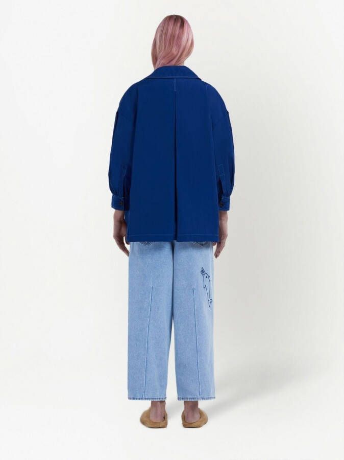 Marni Jack met geborduurd logo Blauw