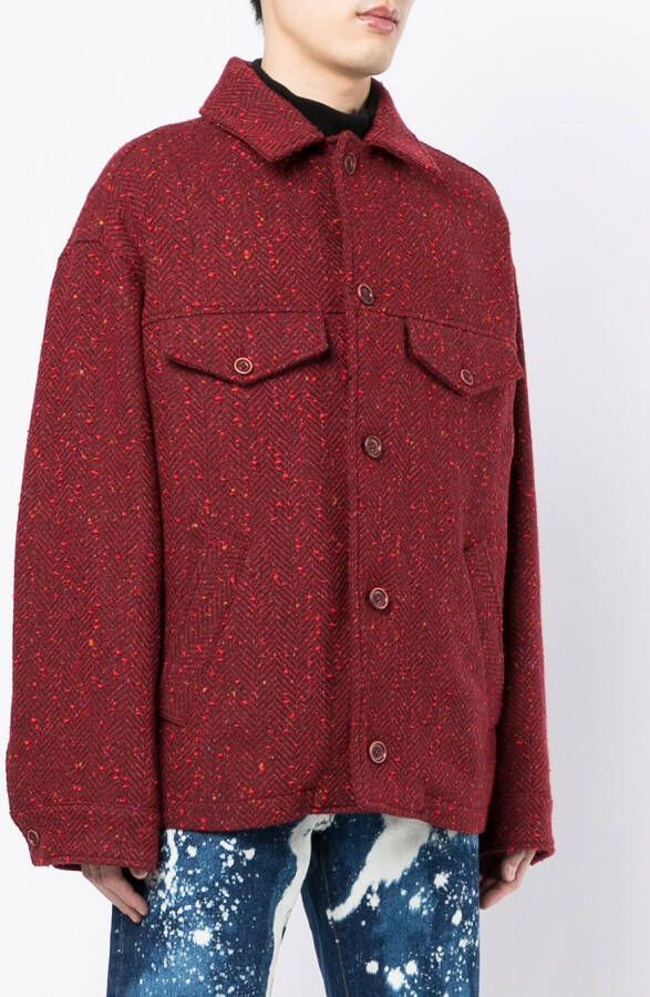 Marni Jack met visgraatpatroon Rood