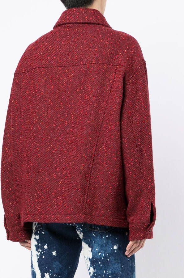 Marni Jack met visgraatpatroon Rood