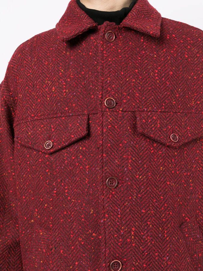 Marni Jack met visgraatpatroon Rood