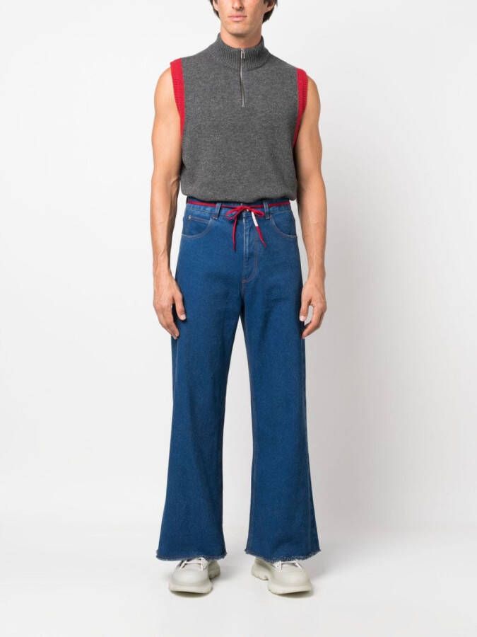 Marni Jeans met wijde pijpen Blauw