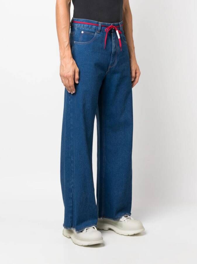 Marni Jeans met wijde pijpen Blauw