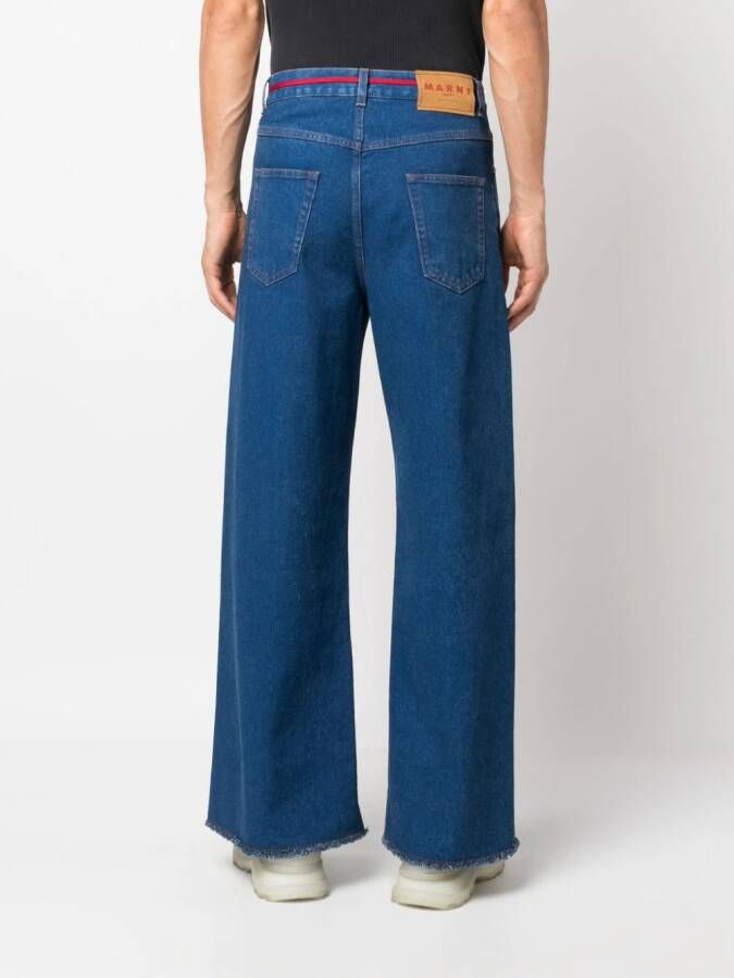 Marni Jeans met wijde pijpen Blauw