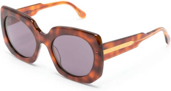 Marni Eyewear Jellyfish Lake zonnebril met oversized montuur Bruin