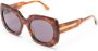 Marni Eyewear Jellyfish Lake zonnebril met oversized montuur Bruin - Thumbnail 2