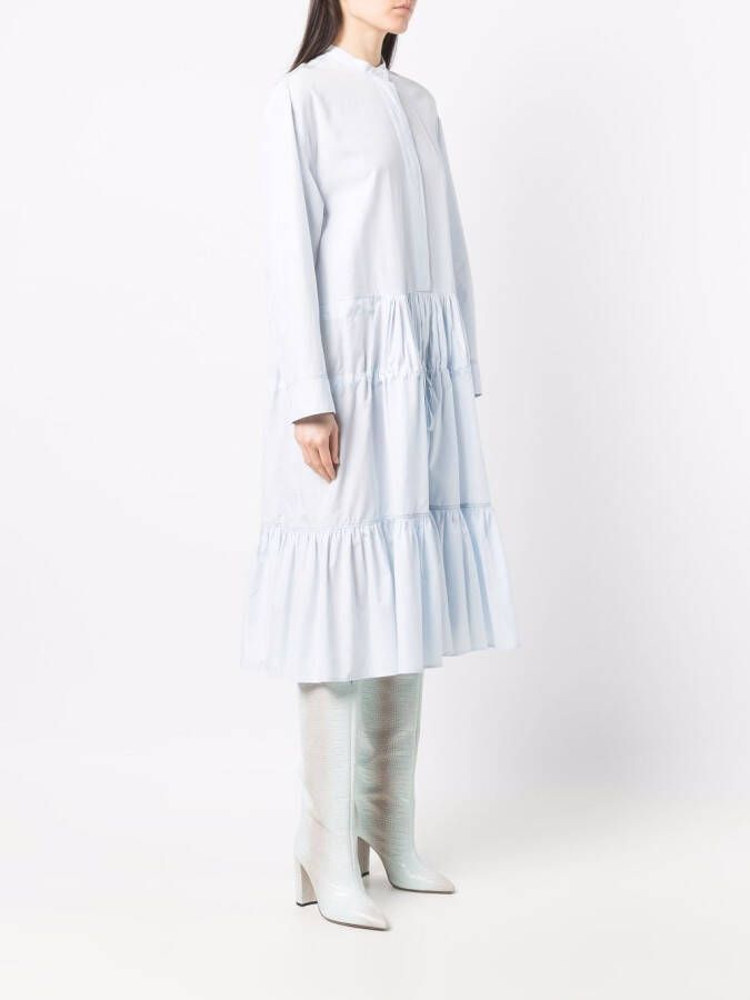 Marni Jurk met ruche Blauw
