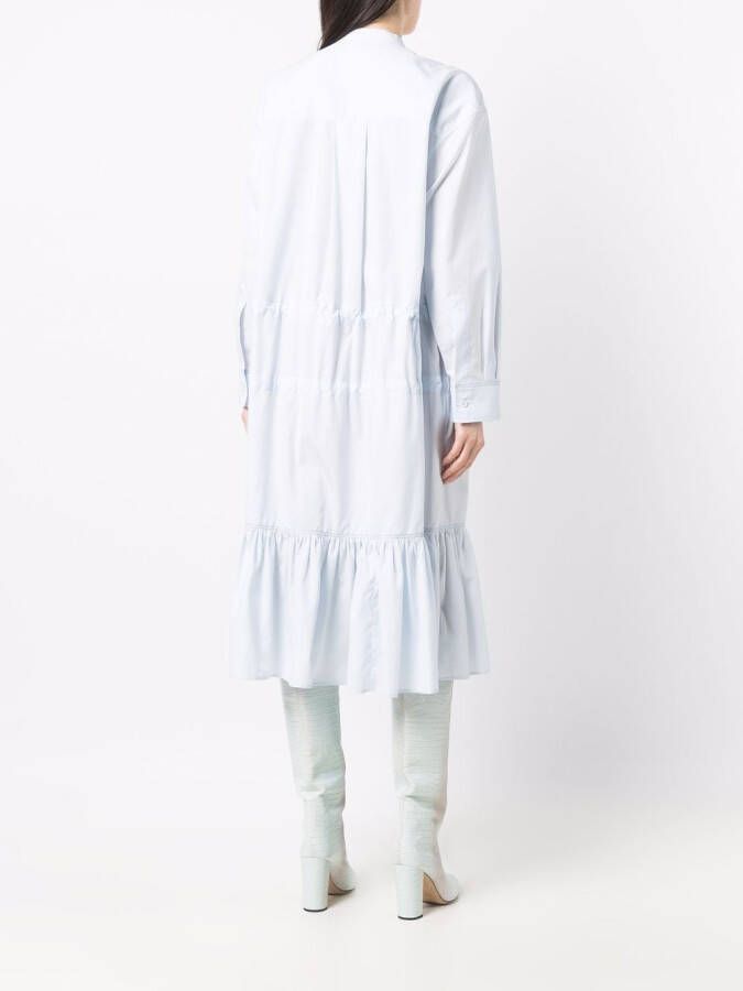 Marni Jurk met ruche Blauw
