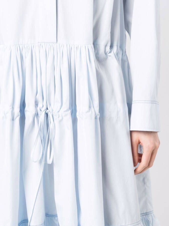 Marni Jurk met ruche Blauw