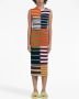 Marni Gebreide midi-jurk met patchwork Oranje - Thumbnail 2