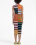 Marni Gebreide midi-jurk met patchwork Oranje - Thumbnail 3