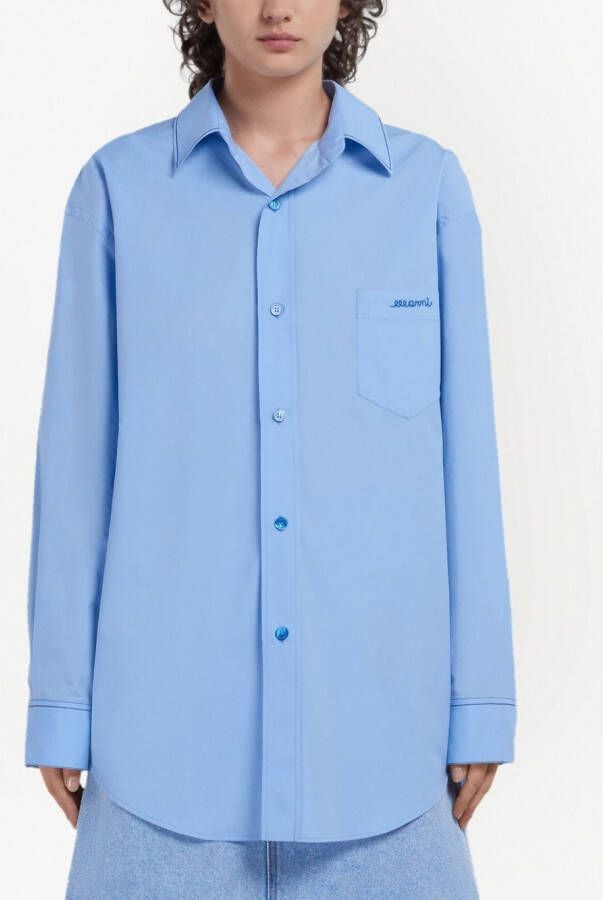Marni Katoenen blouse Blauw