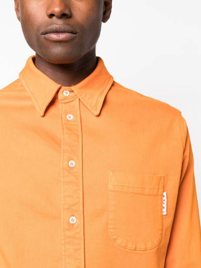 Marni Katoenen overhemd Oranje