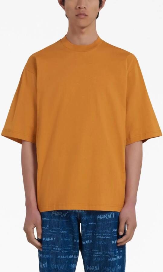 Marni Drie katoenen T-shirts met ronde hals Oranje