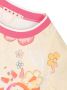 Marni Kids T-shirt met bloe print Geel - Thumbnail 3