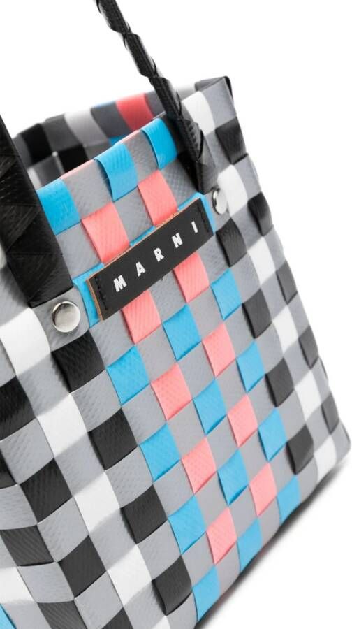 Marni Kids Geweven mandtas Roze
