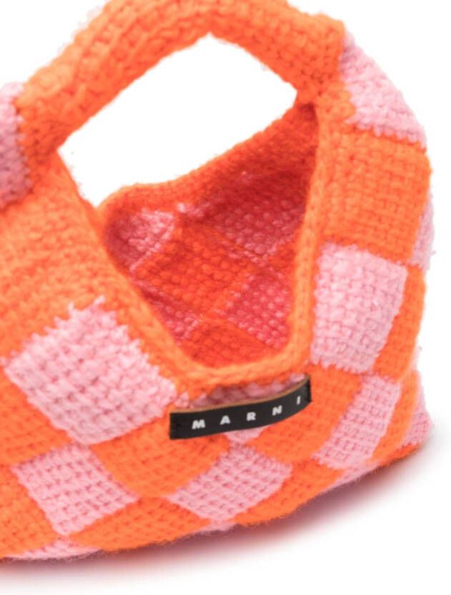 Marni Kids Market gehaakte tas Roze
