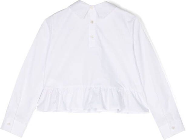 Marni Kids Top met ruches Wit