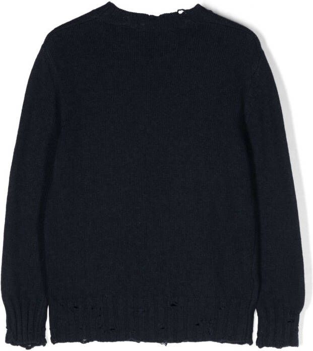 Marni Kids Trui met geborduurd logo Blauw