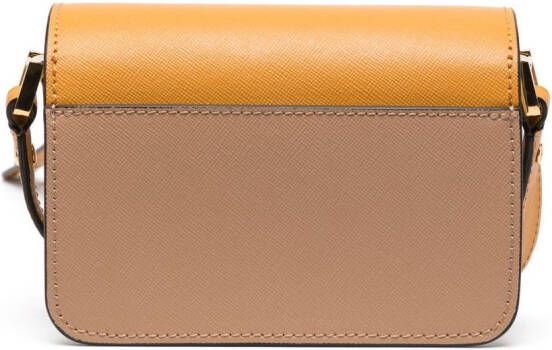Marni Kids Trunk leren crossbodytas Bruin