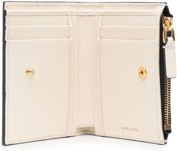 Marni Leren portemonnee Beige
