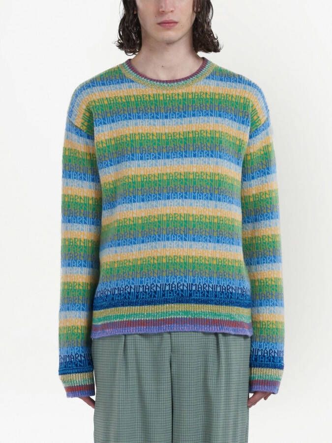 Marni Intarsia trui Blauw