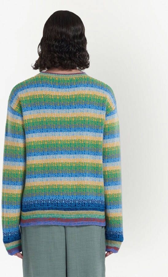 Marni Intarsia trui Blauw